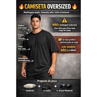 Camiseta OverSized Bordada Masculina StreetWear New York em Oferta na Shopee
