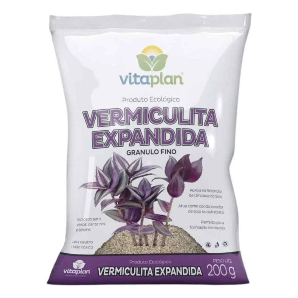 Vermiculita Expandida Granulada Fina Via Solo 200g Vitaplan