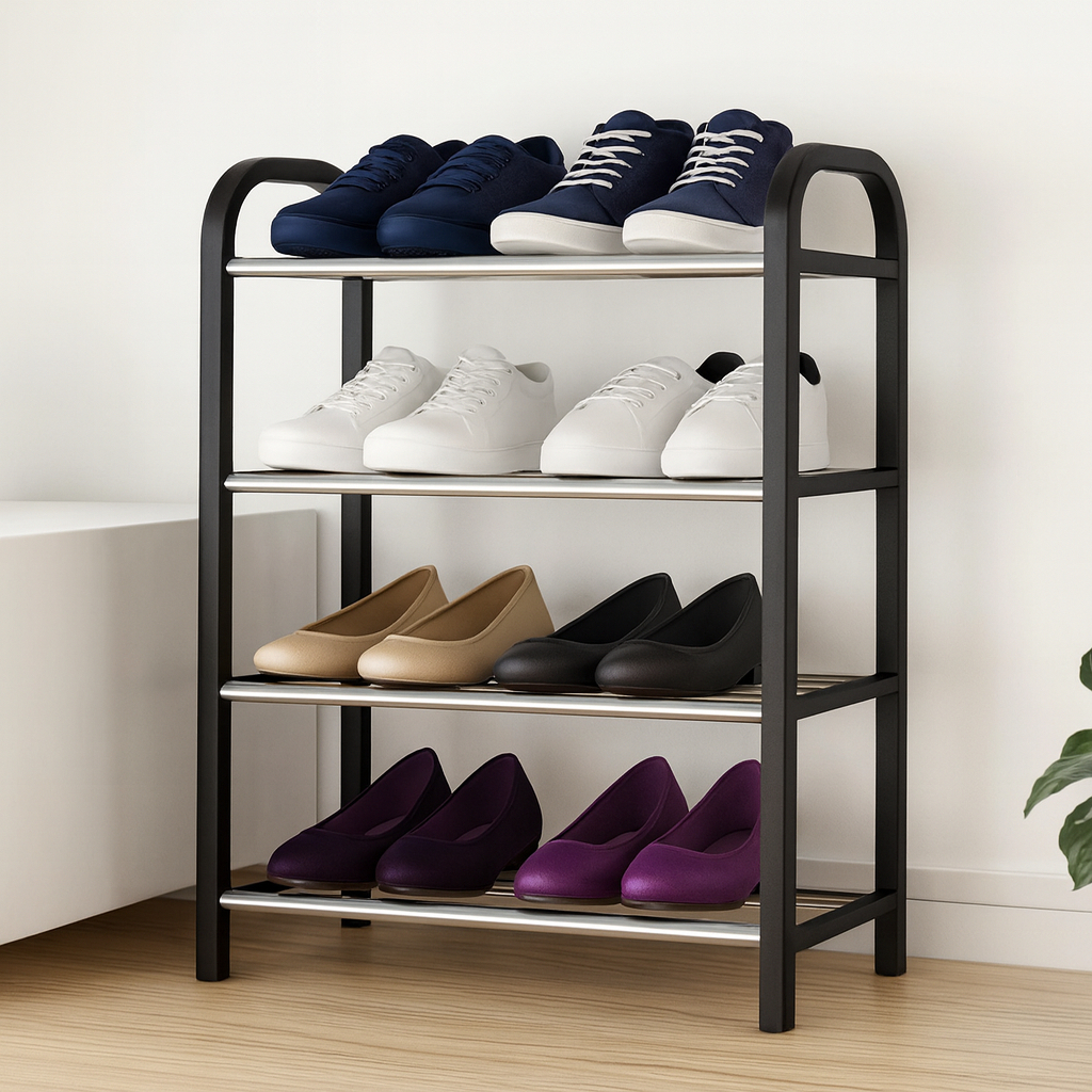 Sapateira 4 Andares Organizadora Desmontável Prateleira Multiuso em Oferta na Shopee