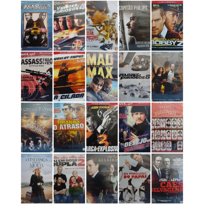 40 Filmes DVD originais barato