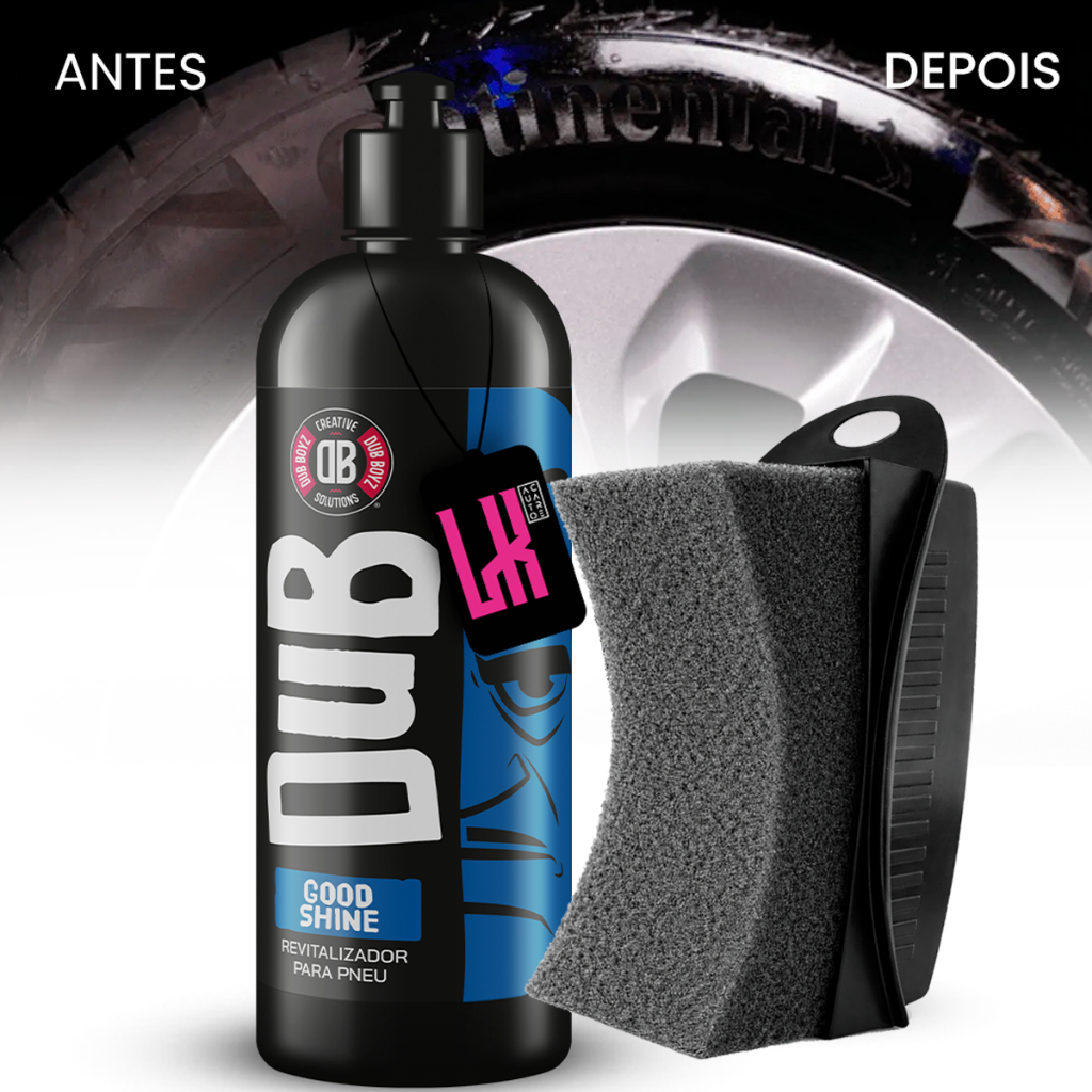 Good Shine 500ml Dub Boyz Revitalizador Pneu Pretinho Brilho Intenso Resistente 