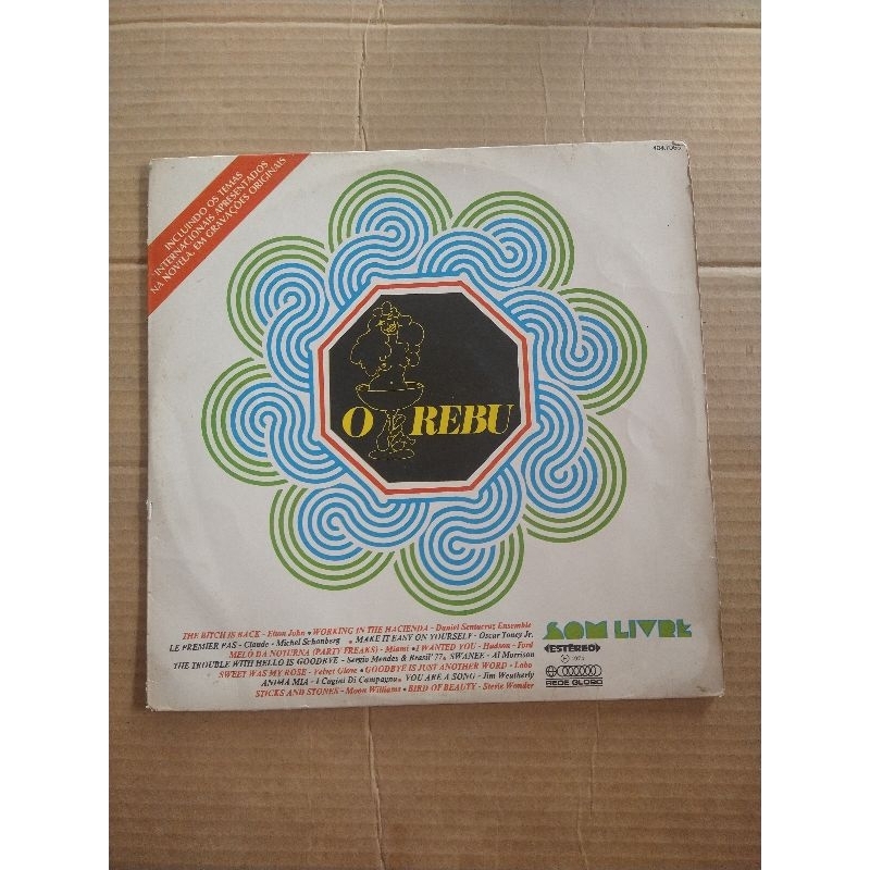 LP Trilha Sonora Novela O Rebu  1974  INTERNACIONAL