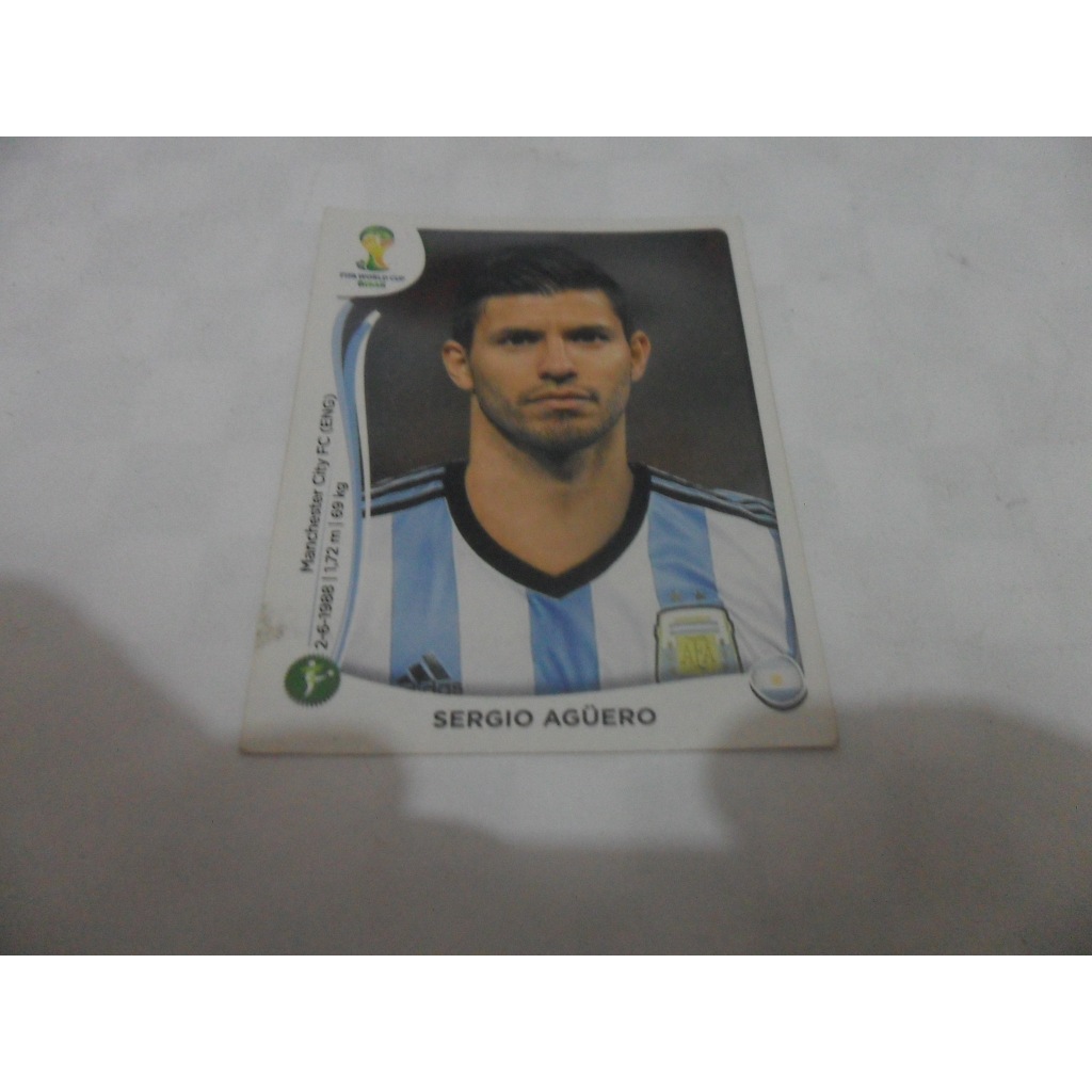 Figurinha copa do mundo 2014 Brasil - Sergio Agüero