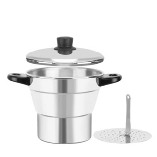 Cuscuzeiro De Alumínio Panela de Cuscuz Cuscuzeiro Nordestino Polido em Oferta na Shopee