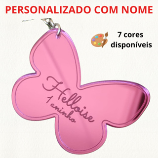 Chaveiro Borboleta em Acrílico Lembrancinha, Festas, aniversário em Oferta na Shopee