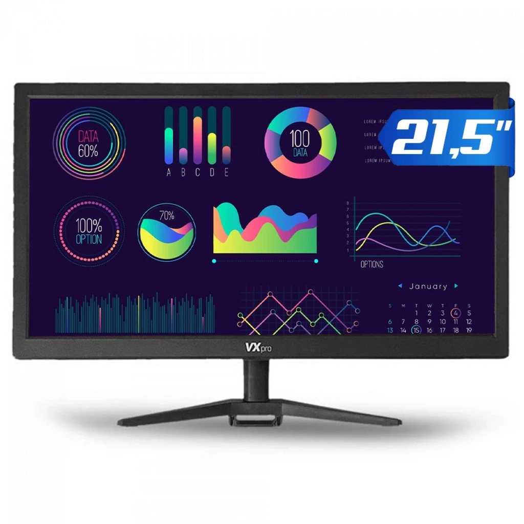 Monitor Vxpro Vx215x, 21.5 Pol., Wxga, 75hz, Hdmi/vga — R$ 299,00 em Shopee, 20% OFF