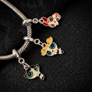 Berloque super poderosas melhores amigas banhado a prata lindinha florzinha docinho best friends em Oferta na Shopee