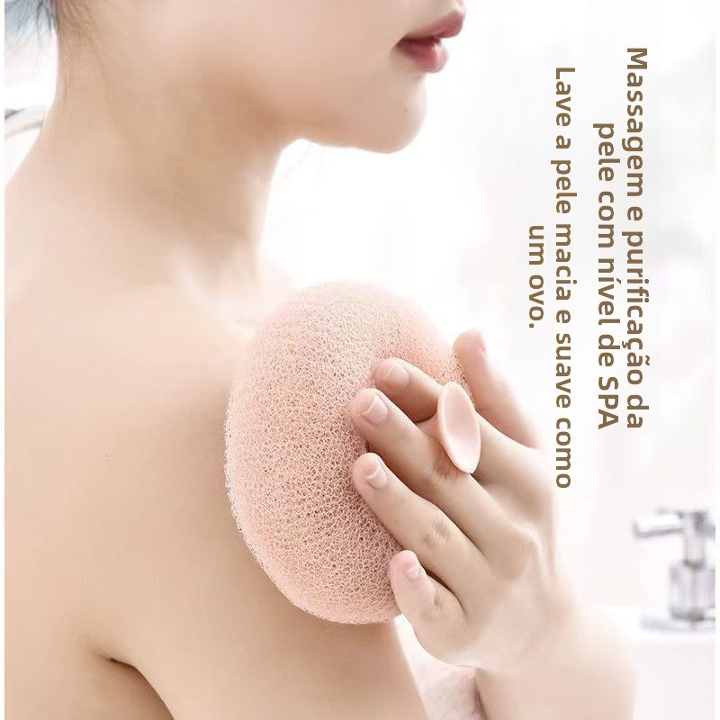 Esponja de Banho com Ventosa Donut - Conjunto de 3 Unidades, Massagem Corporal, Cria Espuma Rica