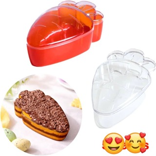 Cake Box Cenoura Páscoa Cristal ou Bicolor com Tampa 750ml Lançamento Blue Star em Oferta na Shopee