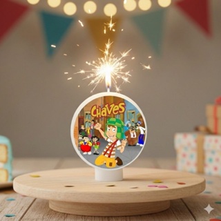 VELA DE ANIVERSÁRIO, TURMA DO CHAVES em Oferta na Shopee