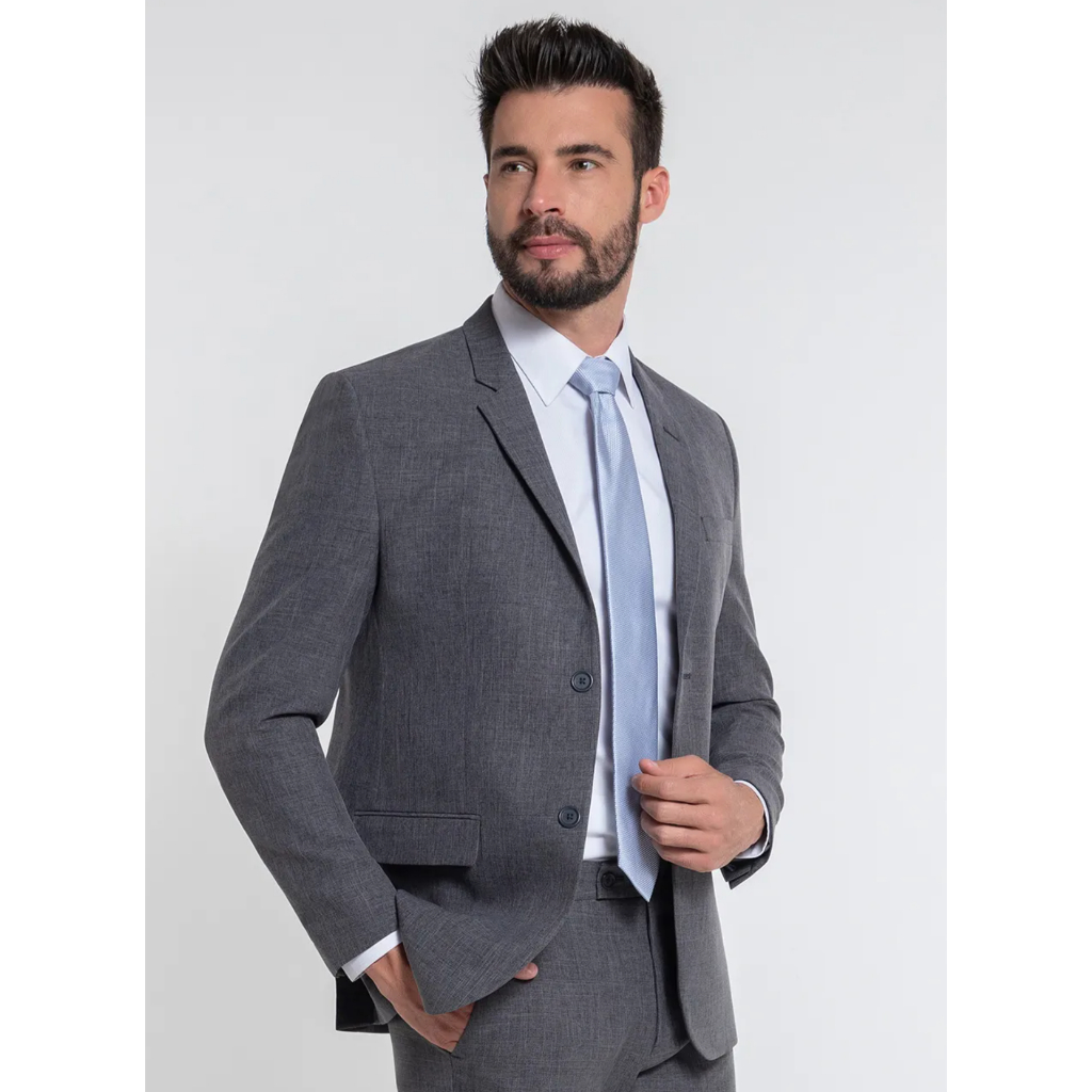 Kit Blazer + Calça Slim Fit M,elange Lançamento Italiano .