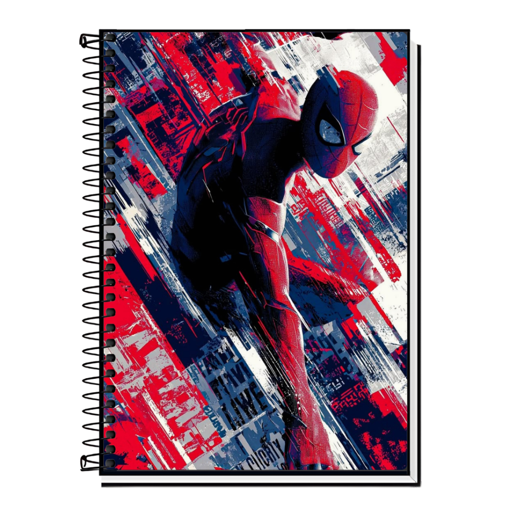Caderno Escolar Homem Aranha | Spider-Man | Ação & Heroísmo | Capa Dura & Espiral Resistente 1, 10, 15 e 20 Matérias em Oferta na Shopee