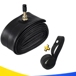 Kit Câmara de Ar 110/80-14 Aro 14 Tipo Balão TR4 Traseira + Cinta do Aro Biz 100 110 Pop 1998 a 2025