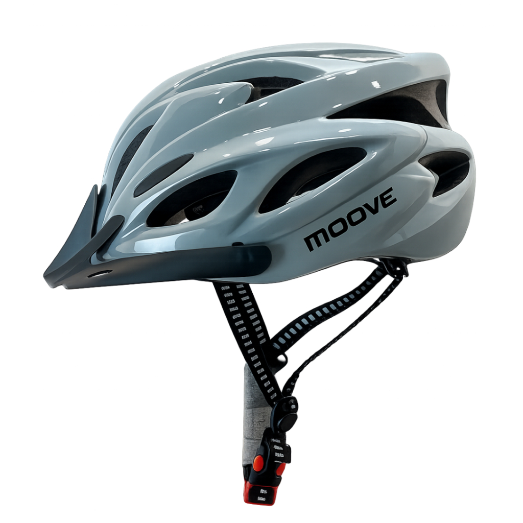 Capacete Ciclismo Moove Mtb Speed Cinza - Fecho Ajustável M e G