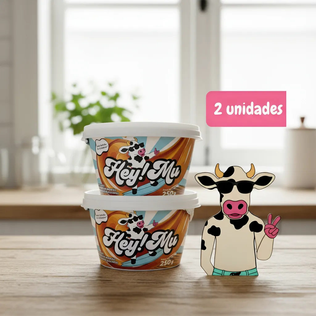 Doce de Leite Hey Mu 250g - 2 Unidades Original Mais Vendido Zero Adição de Acuçar e Conservantes em Oferta na Shopee