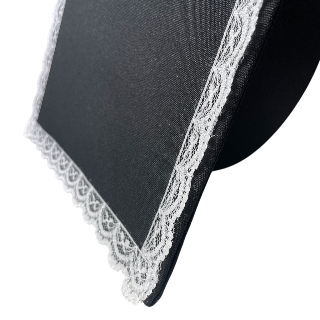 Capelo para formatura preto com renda adulto infantil - Loja de Formatura