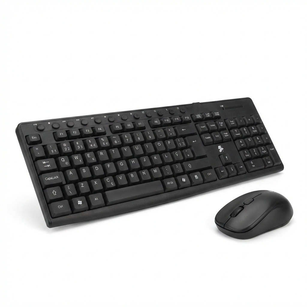 Kit Teclado e Mouse Bluetooth Sem Fio Compatível Notebook Pc