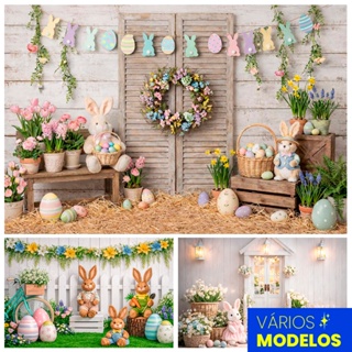 Painel Fundo Fotográfico Em Tecido Sublimado Cenários de Páscoa 1,50x2,20 Mt em Oferta na Shopee