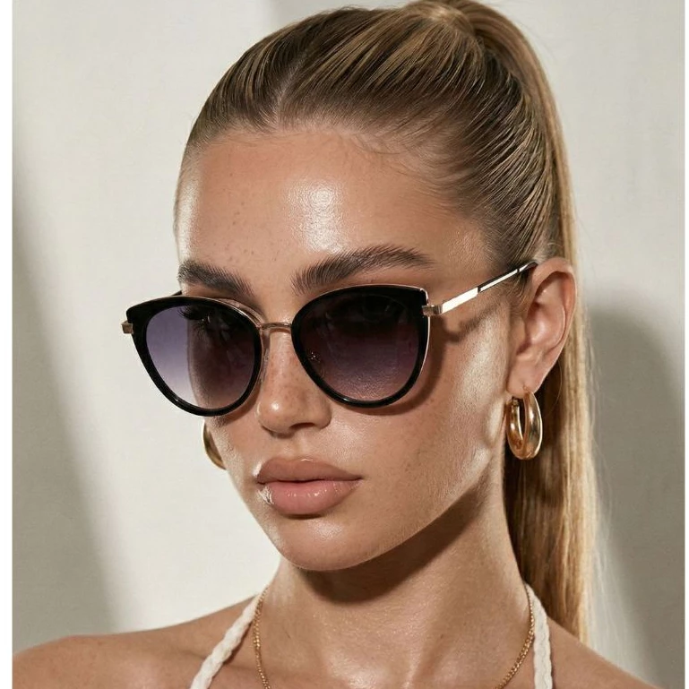 Óculos de Sol London Gatinho Premium Vintage Clássico Retrô Blogueira uv400 Feminino — imagem 1