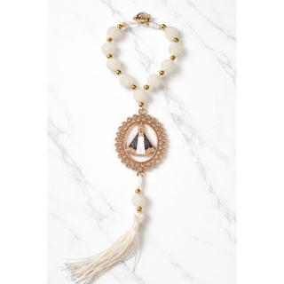 Terço Dezena Retrovisor de Carro Nossa Senhora Aparecida em Oferta na Shopee