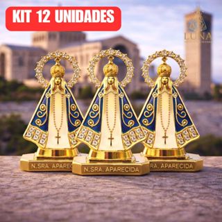 Kit 12 Santinha Nossa Senhora Aparecida Painel Para Carro Caminhao Mesa Dupla Face em Oferta na Shopee