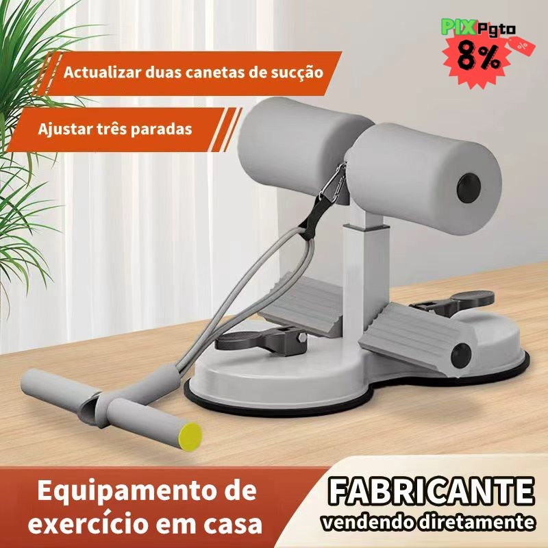 Aparelho para Abdominais com Ventosa Fixador de Pé para Fitness Caseiro