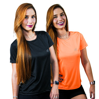 Kit 2 Camiseta Feminina Academia Treino Dry Fit Parvori