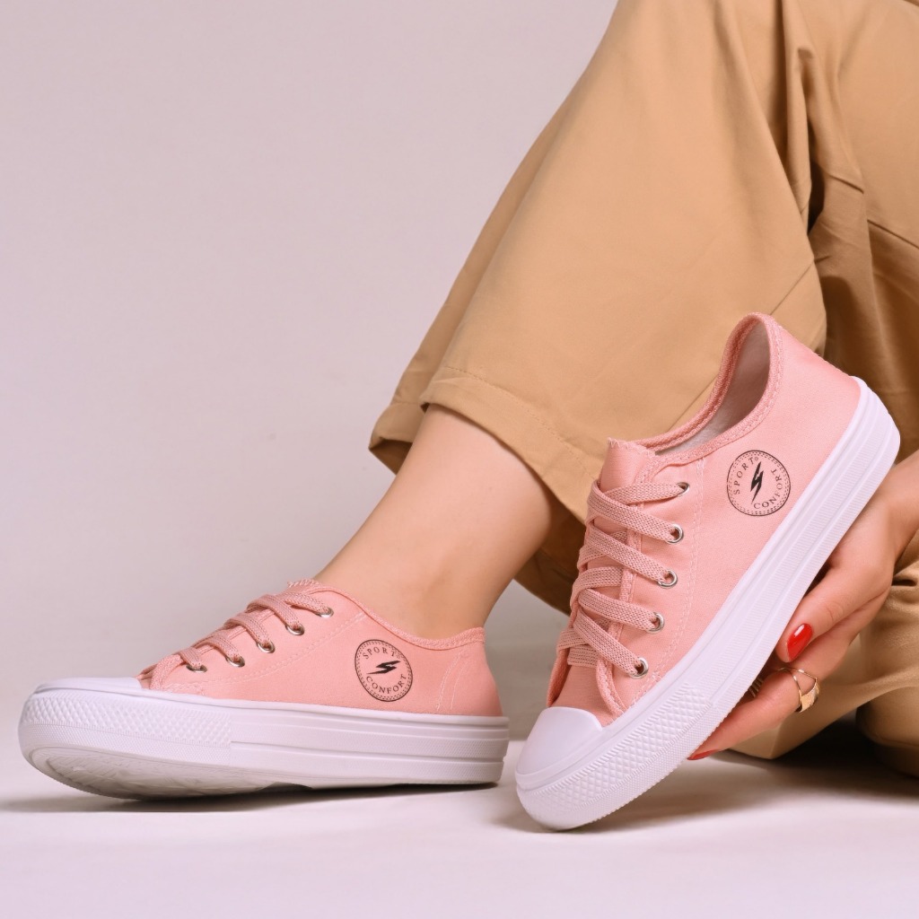 Tênis Casual Feminino Estiloso Moderno Macio Leve Confortável Resistente Uso Diário Trabalho