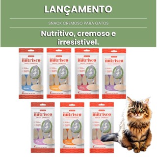 Snack Cremoso Nutrisco Para Gatos Todos os sabores! escolha o seu!! 5 Pacotes Com 4 Tubetes cada ( 20 no Total!) em Oferta na Shopee