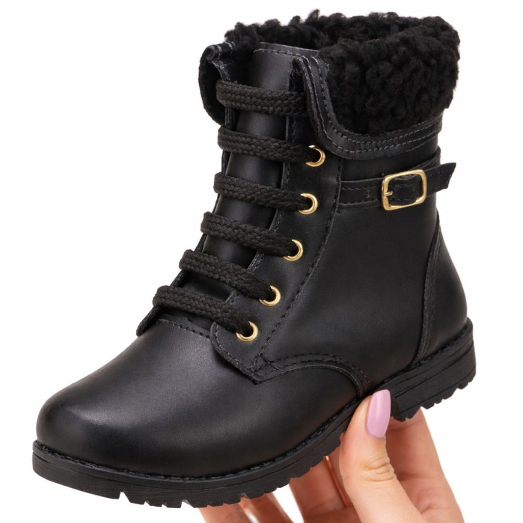 Bota Coturno Infantil Stilo Rosê Montaria Leve Confortável-2135