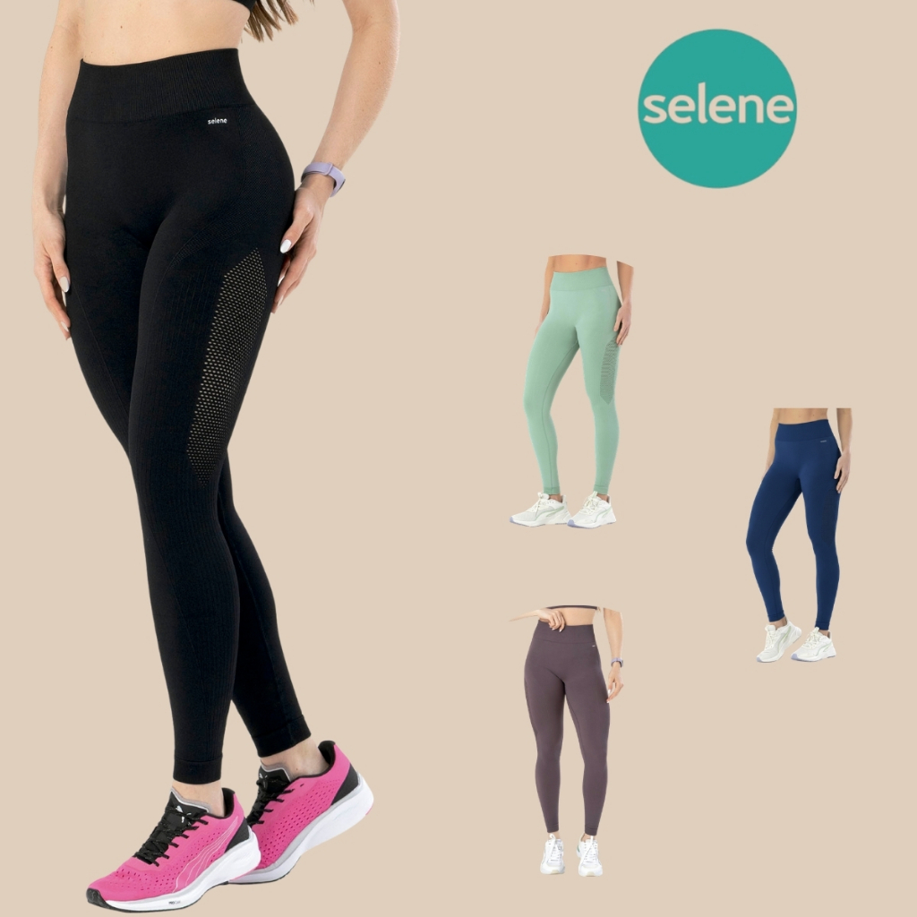 Calça Legging Areada Fitness Selene Sem Costura Feminina Esportiva Academia em Oferta na Shopee