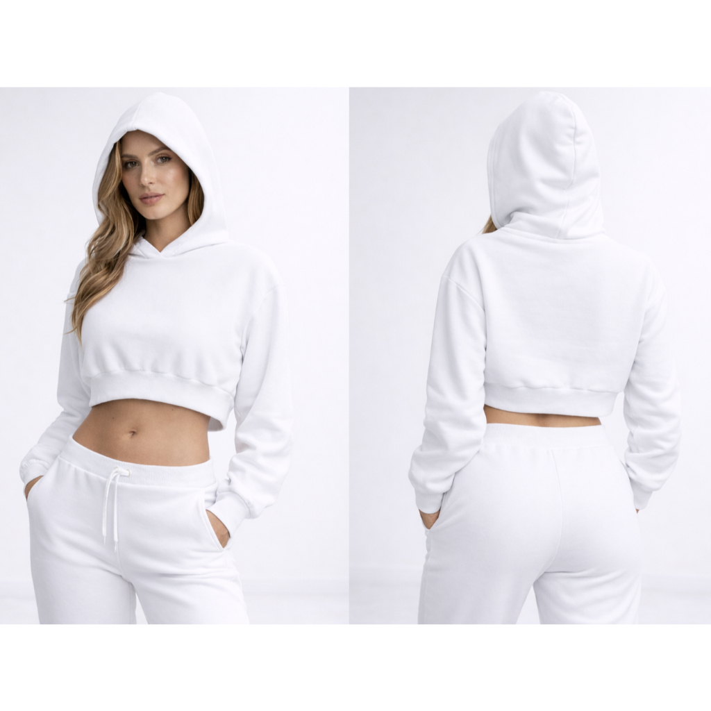 Cropped de Moleton Moda Inverno 2022 Blusa de Frio Modelo Blogueirinha 2022 PROMOÇAO TOP