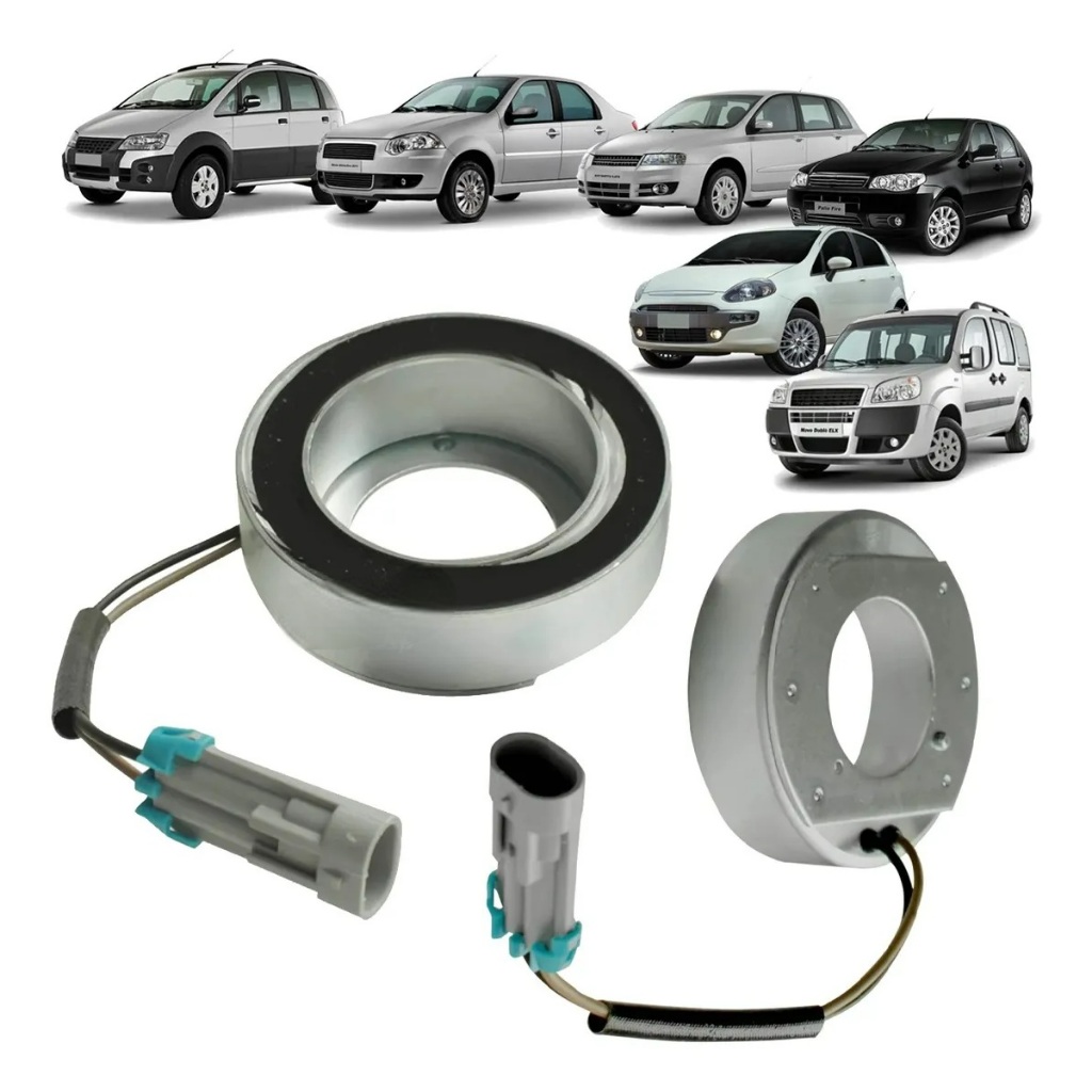 Bobina Magnetica Compressor Cvc Mahle Delphi Linha Fiat Gm Diversos 12v - 200.045