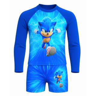 CONJUNTO CAMISA + SUNGA BOXER PROTEÇÃO UV 50+ VESTE DE 1 AO 16 ANOS