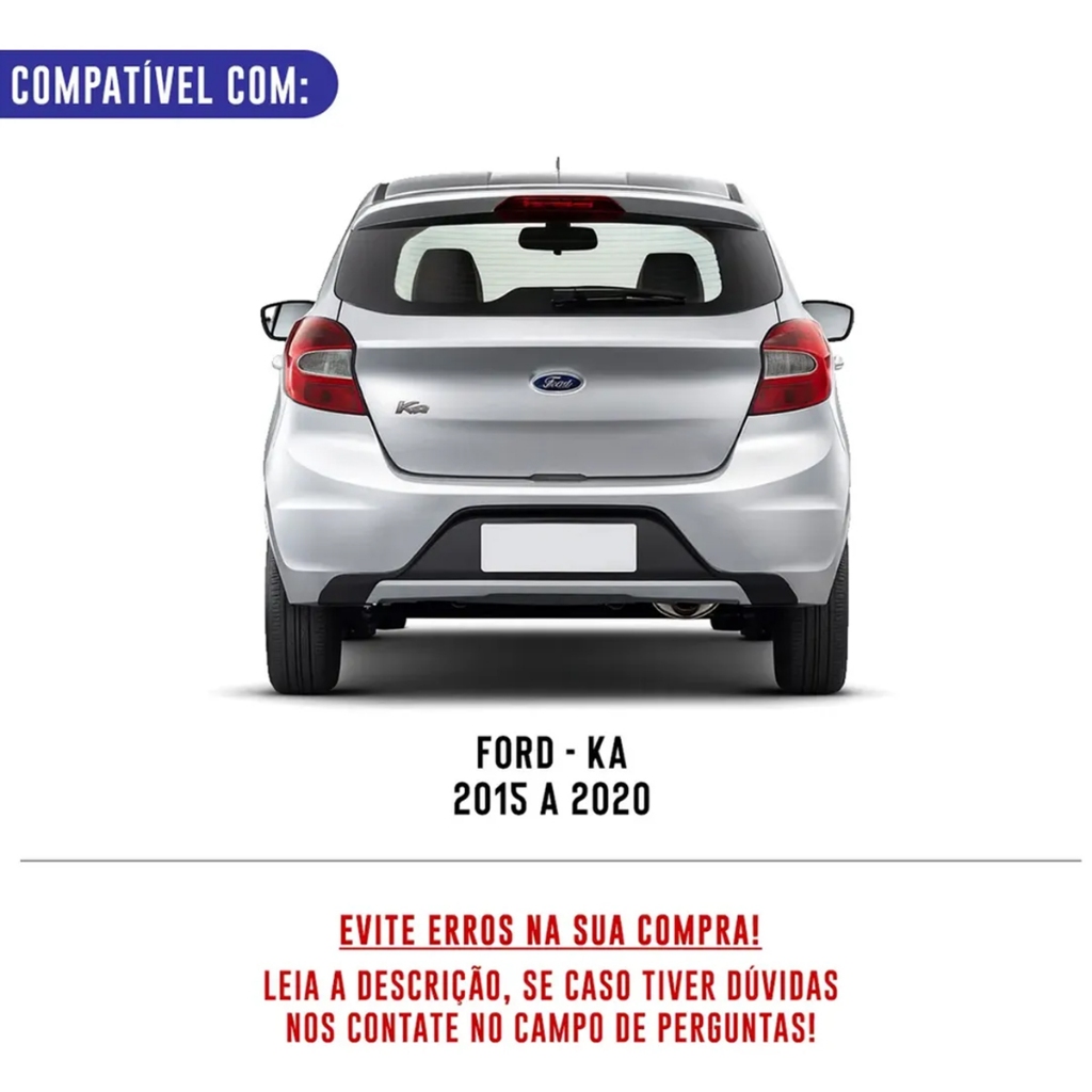 Emblema Logo Porta Mala Ka Hatch Sedan Novo 2015 A 2020 Azul