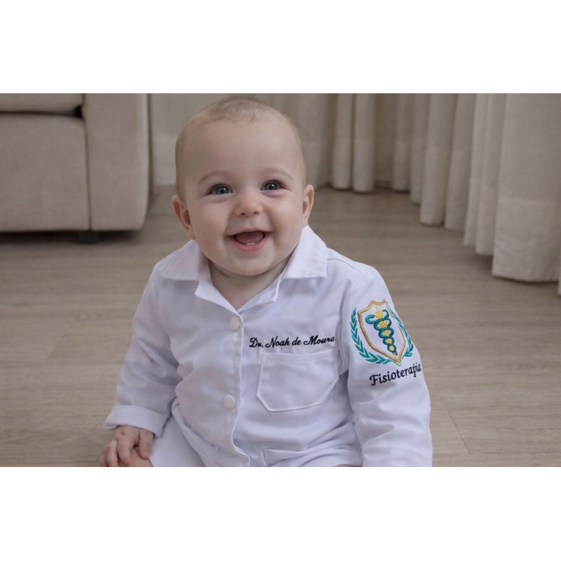Jaleco Infantil Brasão da Fisioterapia Unissex