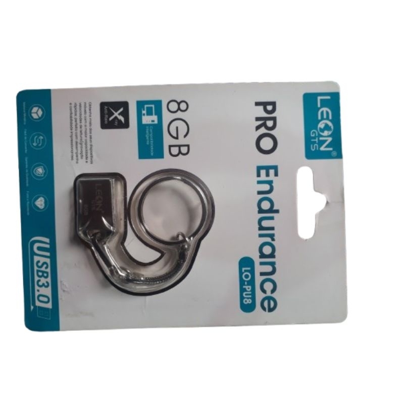 Pen Drive 8GB Leon GTS USB 3.0 Pro Endurance LO-PU8 - Alta Velocidade e Design em Metal