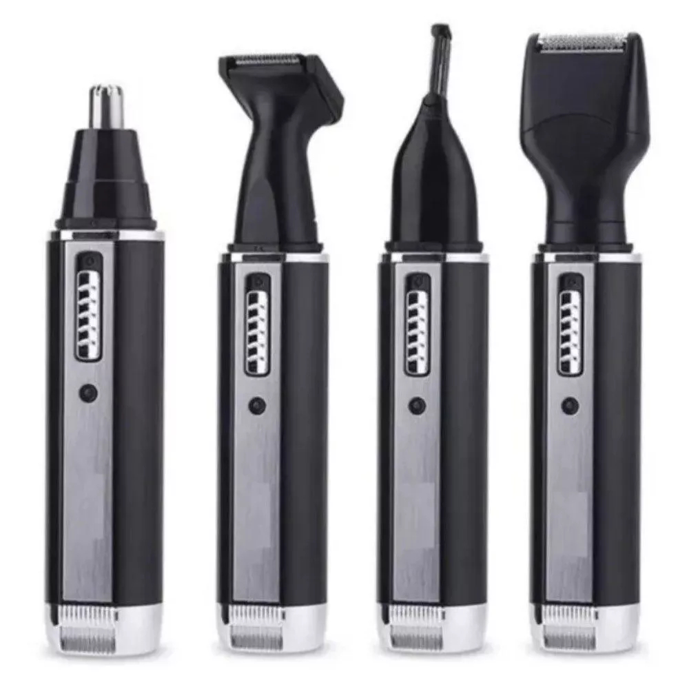 Maquininha s/fio recarregável Bivolt B-MAX 4 em 1 aparador de pelos do nariz em Oferta na Shopee