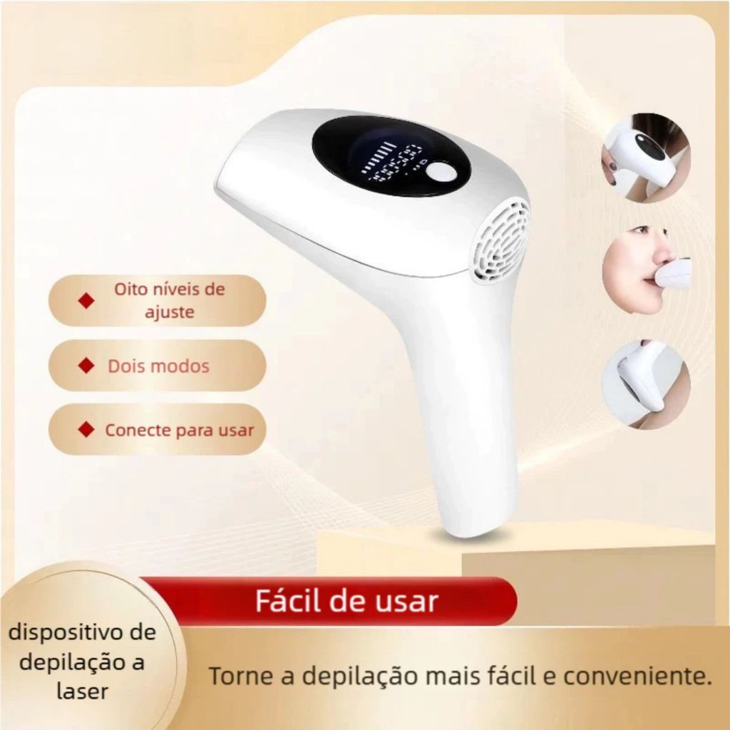 Depilador Laser Portátil 900 Mil Pulsos - Depilação Doméstica Custo Benefício QUEIMA ESTOQUE em Oferta na Shopee