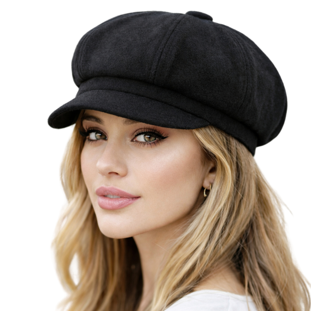 Boina Inglesa Feminina Europeia De Couro Sintético em Oferta na Shopee