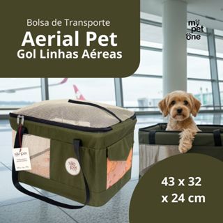 Bolsa Transporte Aerial Pet Gol Linhas Aéreas  Verde – Modelo GL Aprovado para Viagens em Cabine com Cães e Gatos em Oferta na Shopee