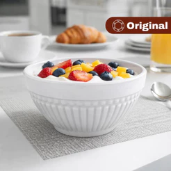 Bowl Tigela Roma Em Cerâmica Branco 367Ml - Porto Brasil Original