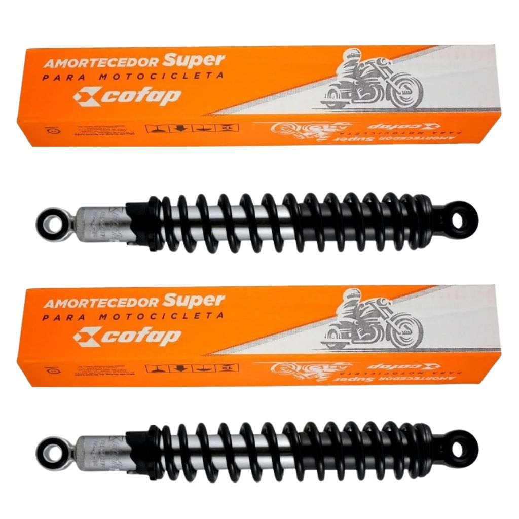 Imagem PAR AMORTECEDOR TRASEIRO C/ REGULAGEM COFAP HONDA CG 125  FAN KS / TITAN ES KS FAN 2000 A 2012