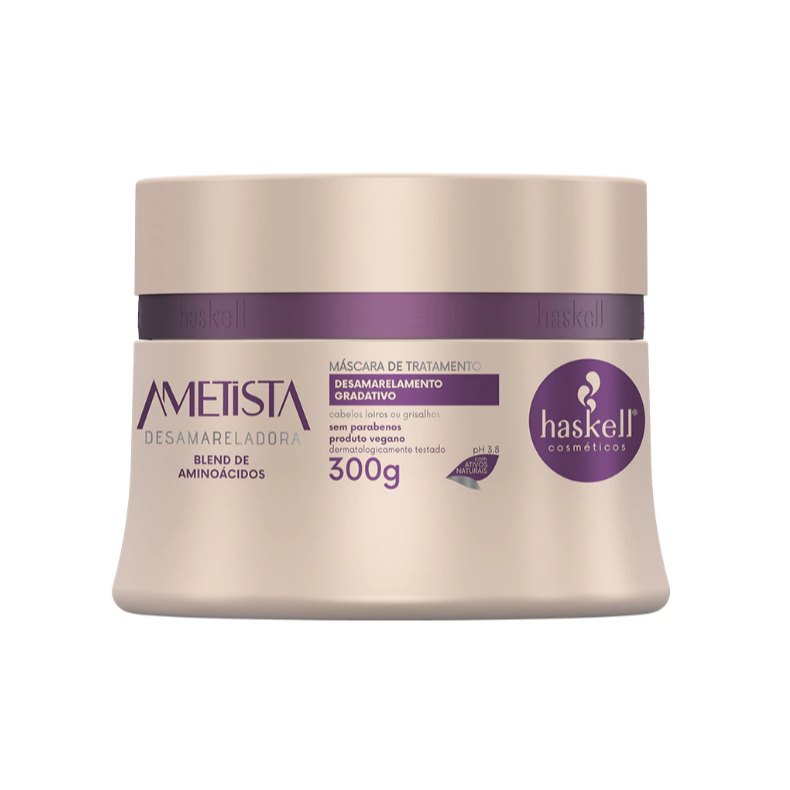 Máscara Haskell Ametista Desamareladora Hidrata e Proporciona Brilho - 300g