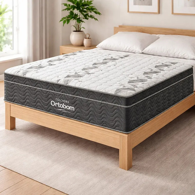 Colchão de Espuma D33 Ortobom Airtech Ortopillow 100 Casal 138cm
