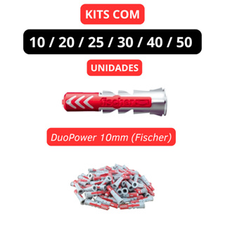 Kit Bucha DuoPower Fischer 10mm - Alta Qualidade em Oferta na Shopee