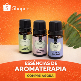 Kit 3 Essências Aromáticas Concentradas 10ml para Difusor – Lavanda, Bamboo e Flor de Cerejeira em Oferta na Shopee