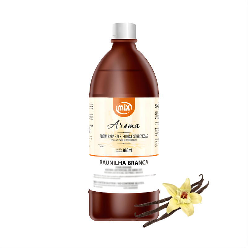 Aroma/Essência  Alimentícia Panetone/Baunilha/Baunilha Branca 960ml Mix