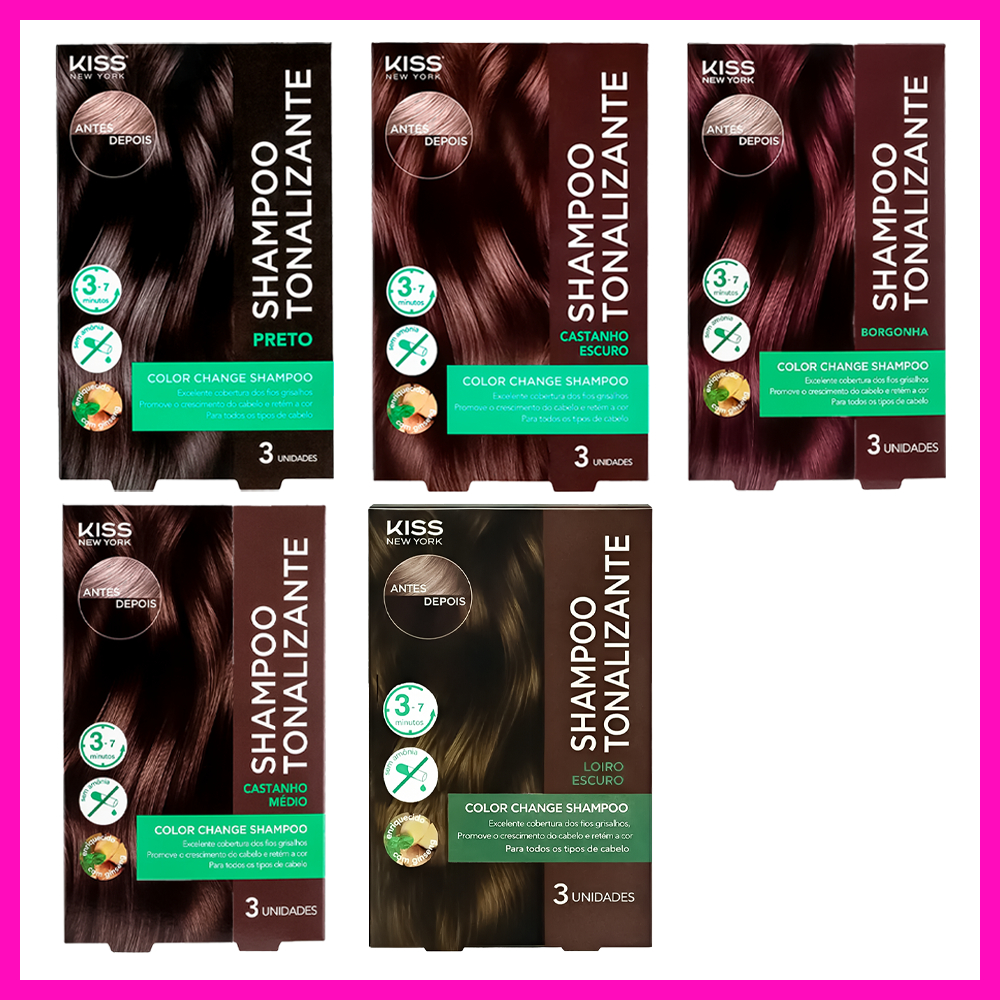 Kiss New York Color Change Shampoo Tonalizante (Chegou a revolução na sua rotina de cuidados com os fios!)