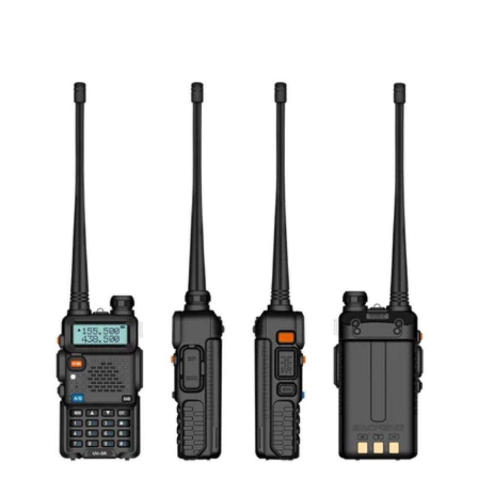 KIT 2 Rádio Comunicador Dual Band Uhf Vhf Uv-5r HT Fm Fone em Oferta na Shopee